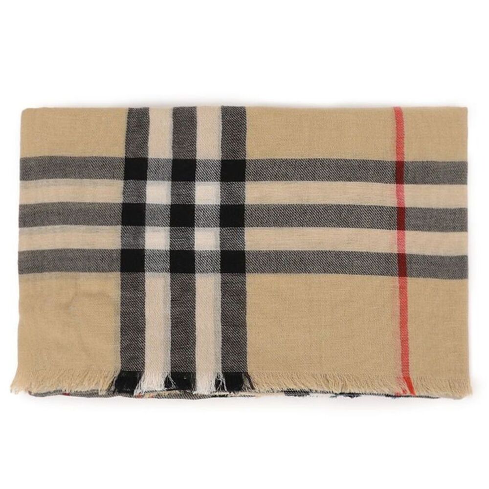 Check Wool Scarf - Picture 4 of 7